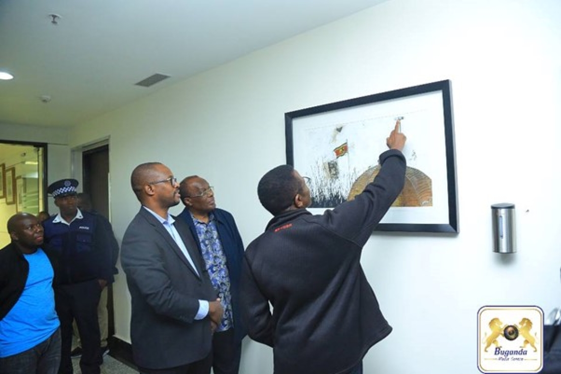 Katikkiro and his team exploring the Royal Science and Technology Park